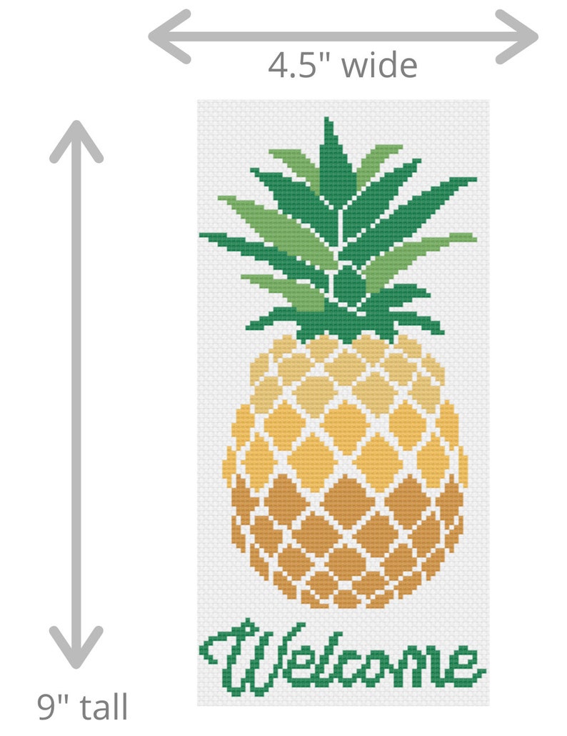 Cross Stitch Pattern Pineapple With Etsy