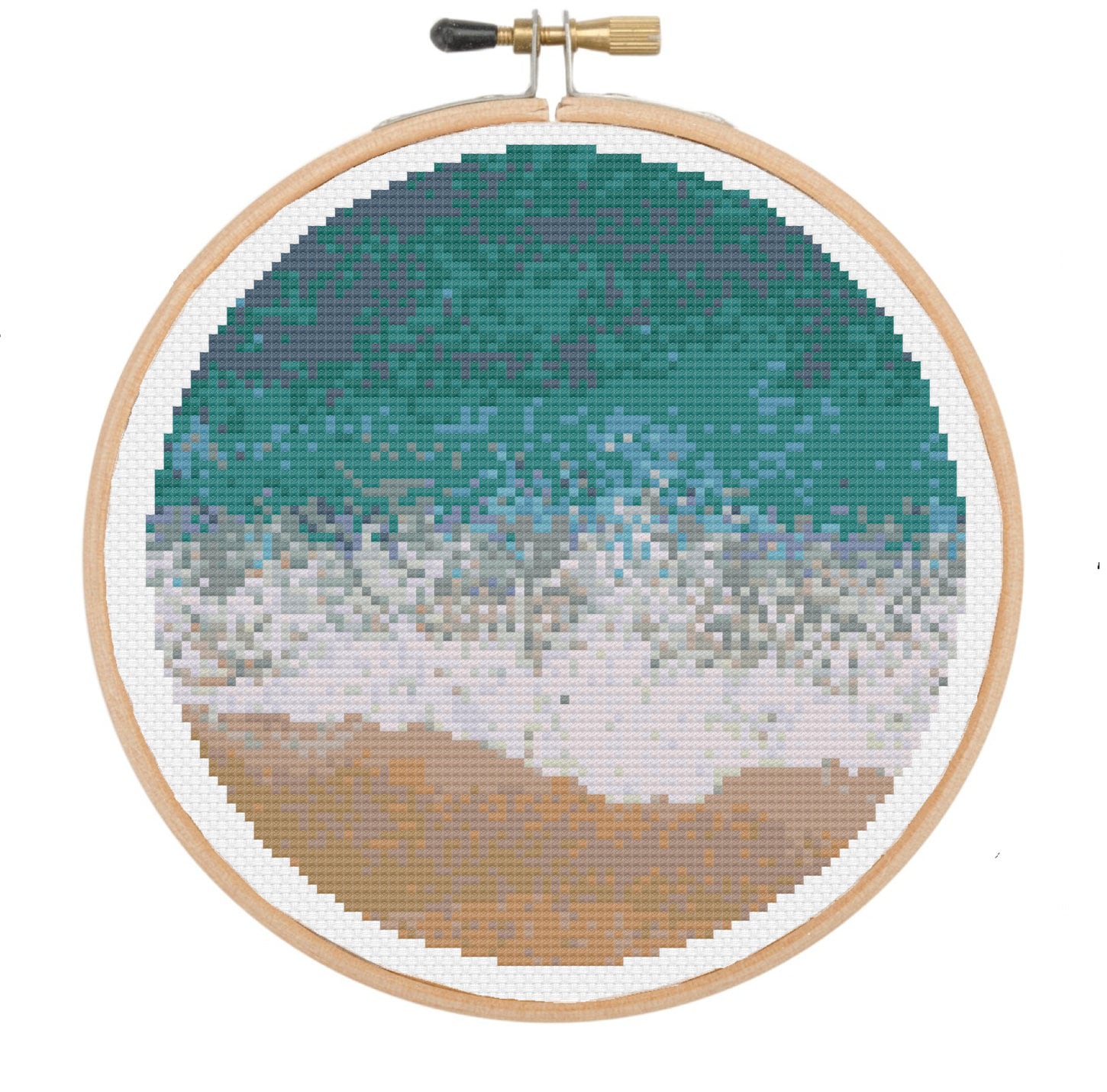 Cross Stitch Pattern | Ocean Waves on the Beach | Summer | Modern Cross ...