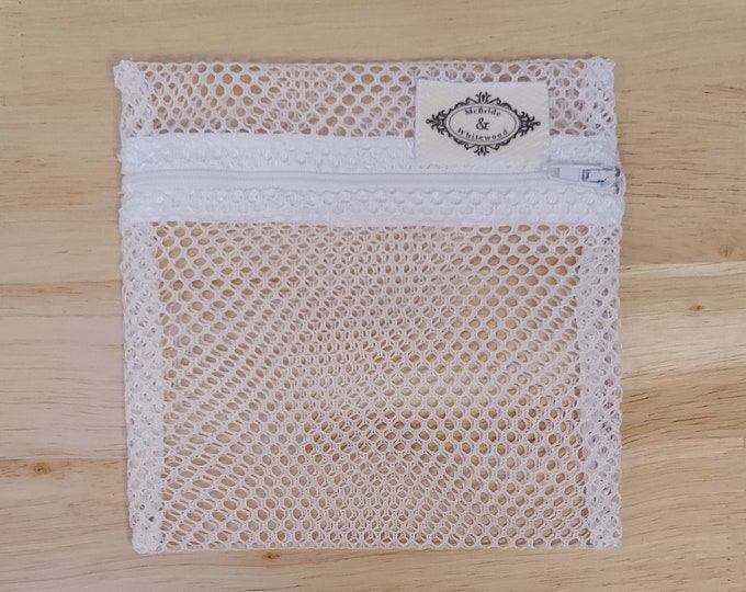 Small Mesh Laundry Bag With Zipper Closure for Single Face Etsy
