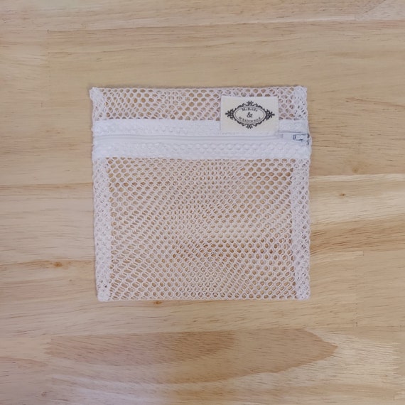 Small Mesh Laundry Bag With Zipper Closure for Single Face Etsy
