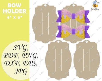 Bow Holder Template Etsy