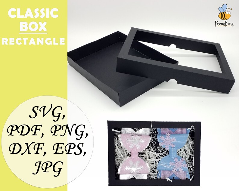 Download Classic Box Template Svg Rectangle 3d Simple Box Template Svg Etsy