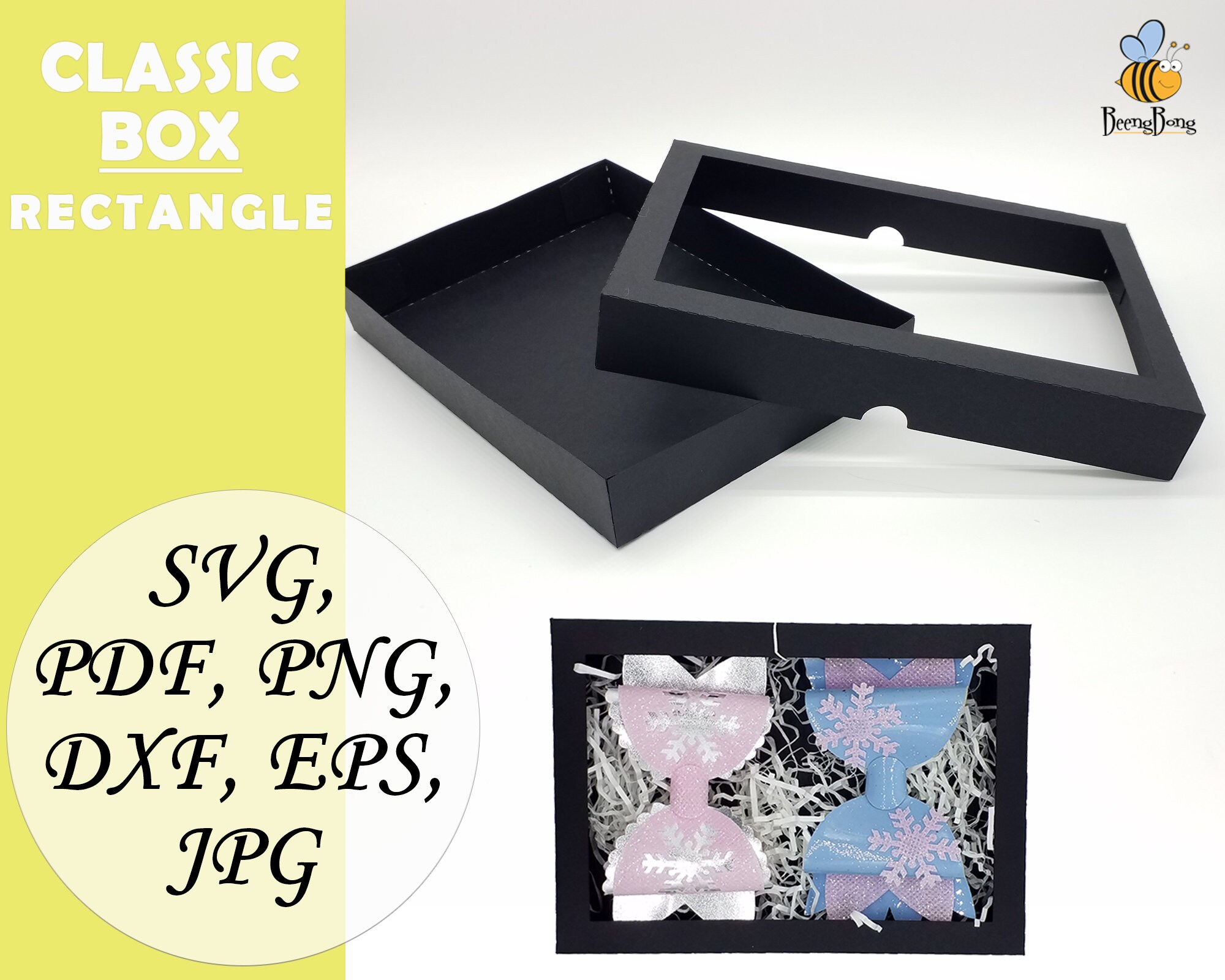 Download Classic Box Template Svg Rectangle 3d Simple Box Template Svg Etsy