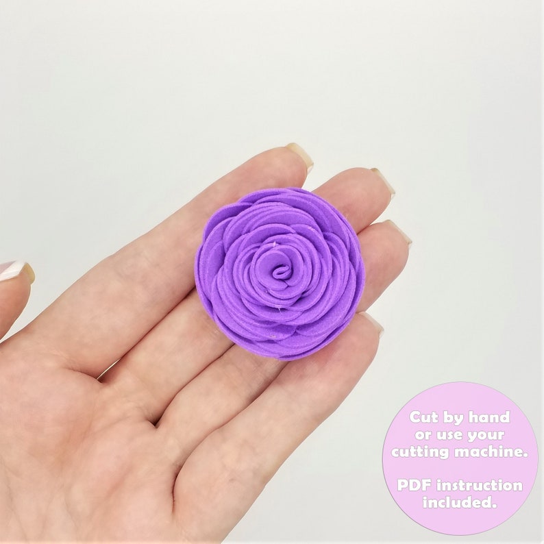 Rolled Flower SVG 3D Paper Rose Template Eva Foam Flower Etsy