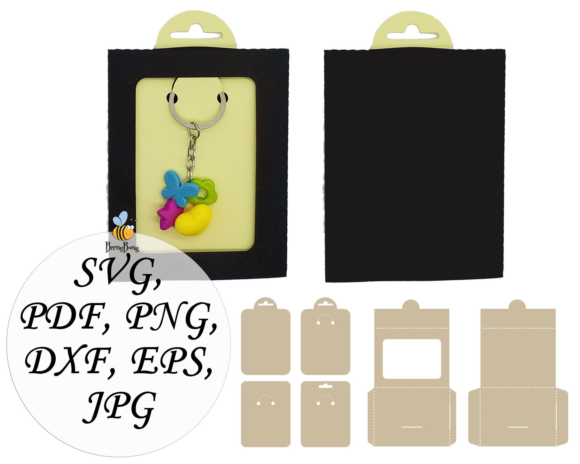 Download Bundle Keychain Display Card SVG With Envelope Keyring Holder | Etsy Bundle Keychain Display Card SVG With Envelope Keyring Holder | Etsy