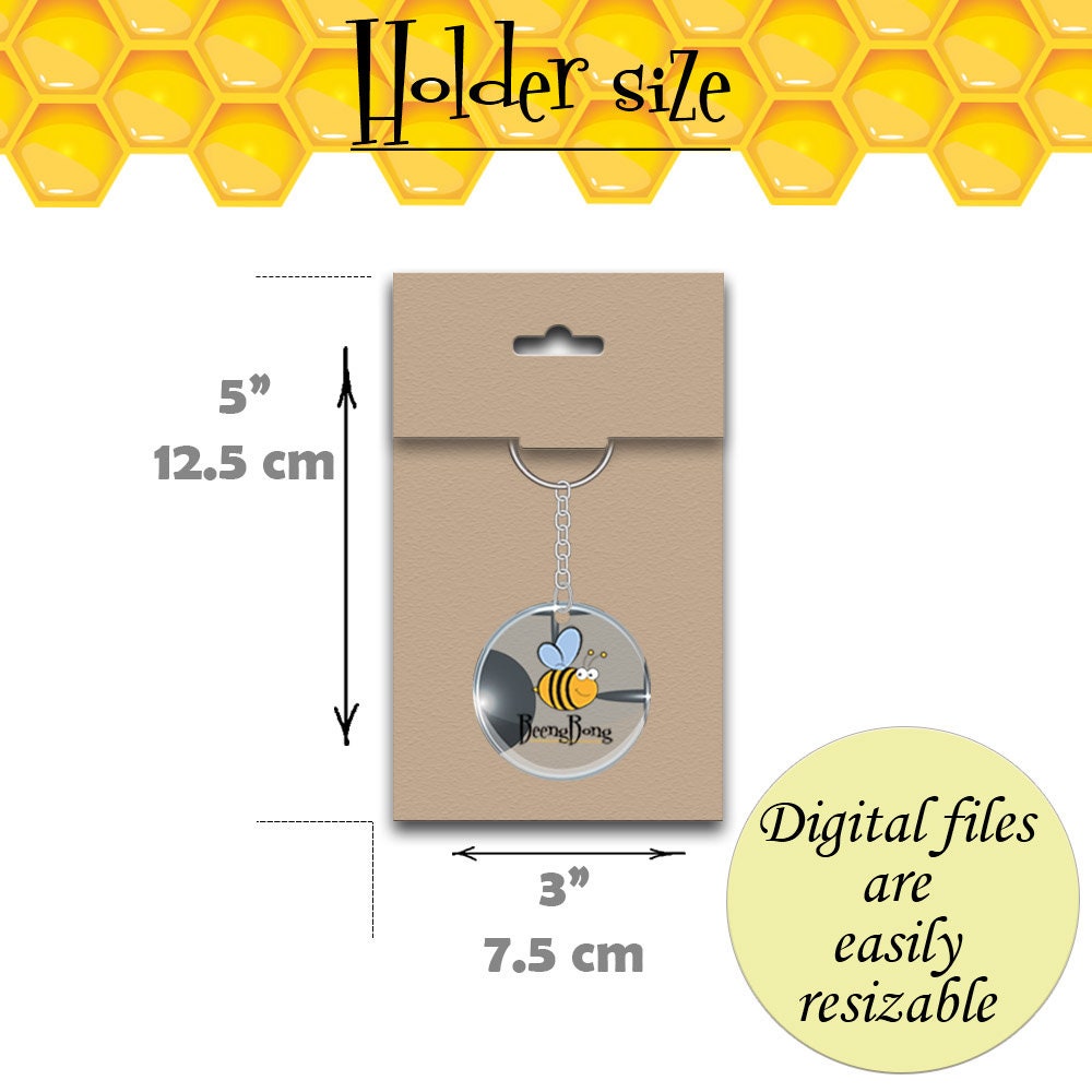 Folding Keyring Holder Card SVG Keychain Display Card SVG Etsy