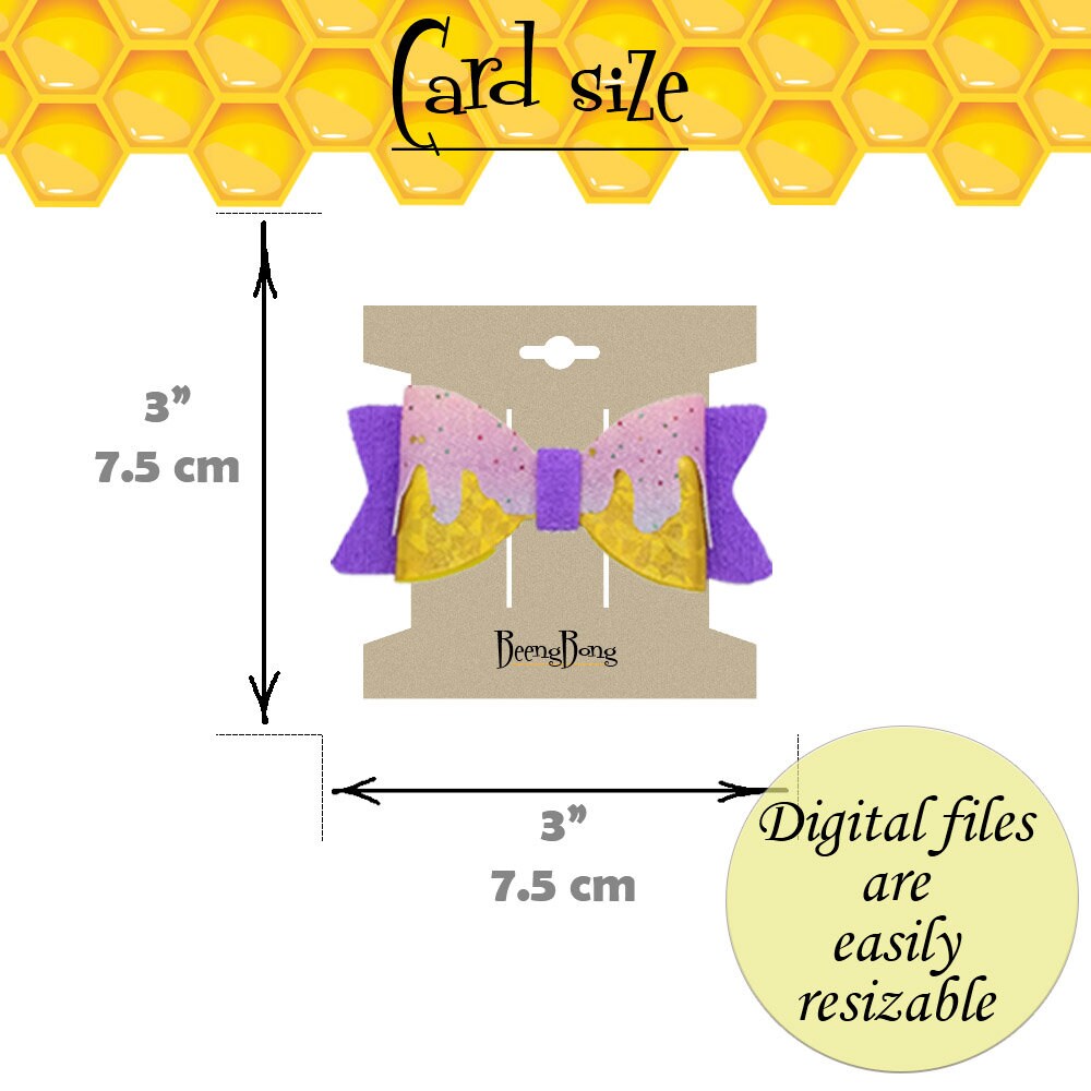 3 X 3 Bow Holder Template SVG Classic Hair Bow Etsy