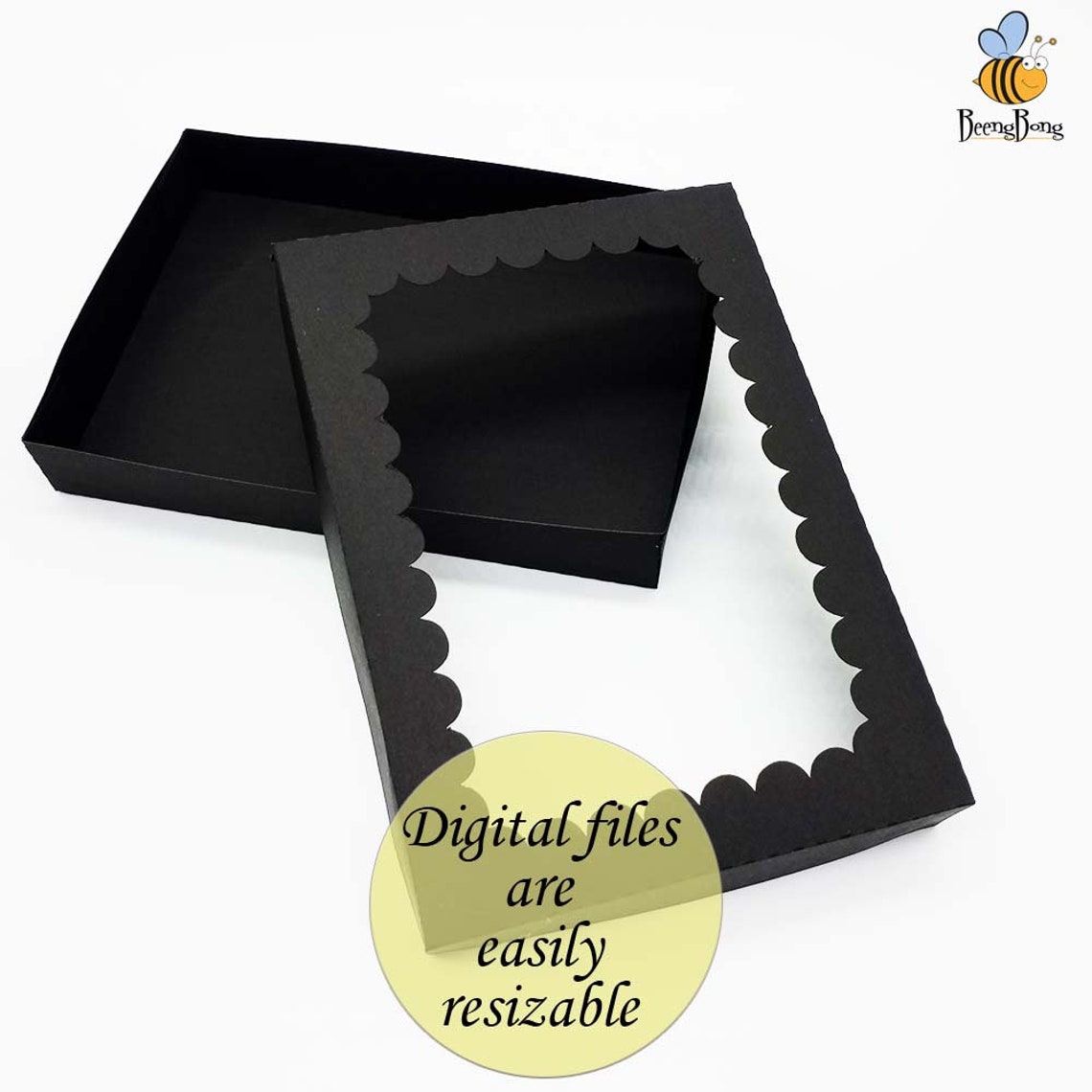 Lace Rectangle 3D Shadow Box Template SVG Frame Gift Box Etsy