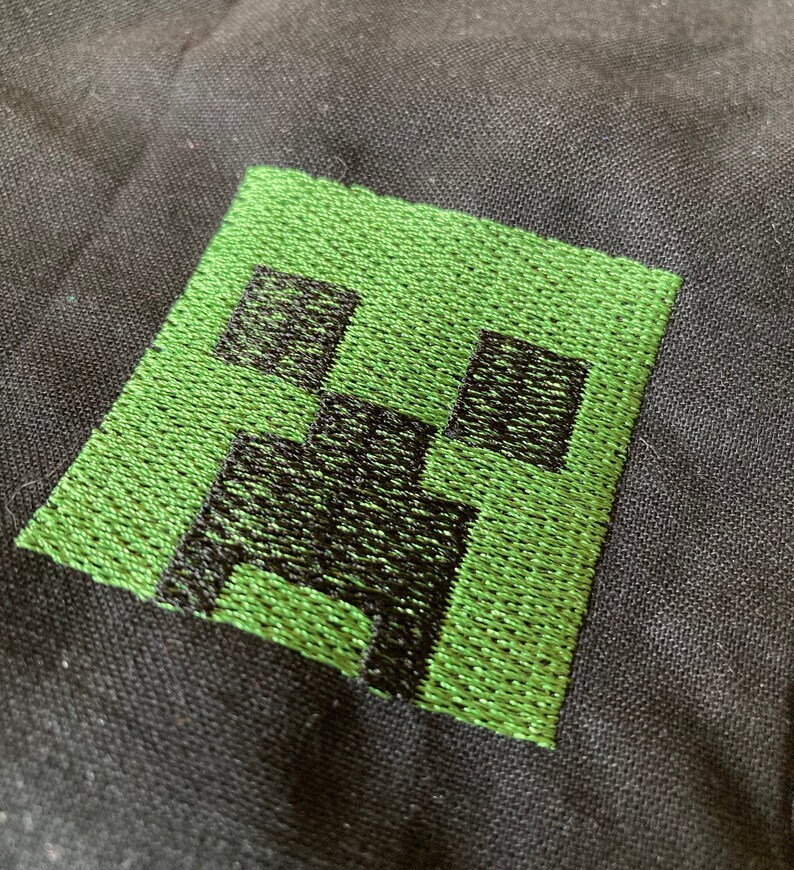 Creeper Head Minecraft Machine Embroidery Instant Etsy
