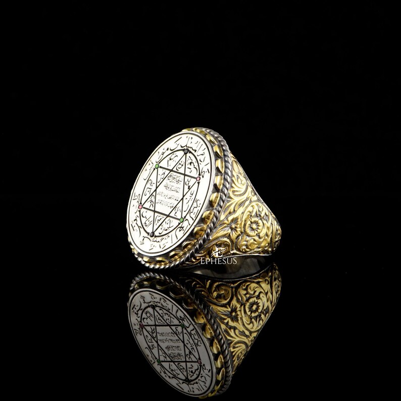 Seal of Solomon Ring Solomon Seal Protection Ring Star of - Etsy