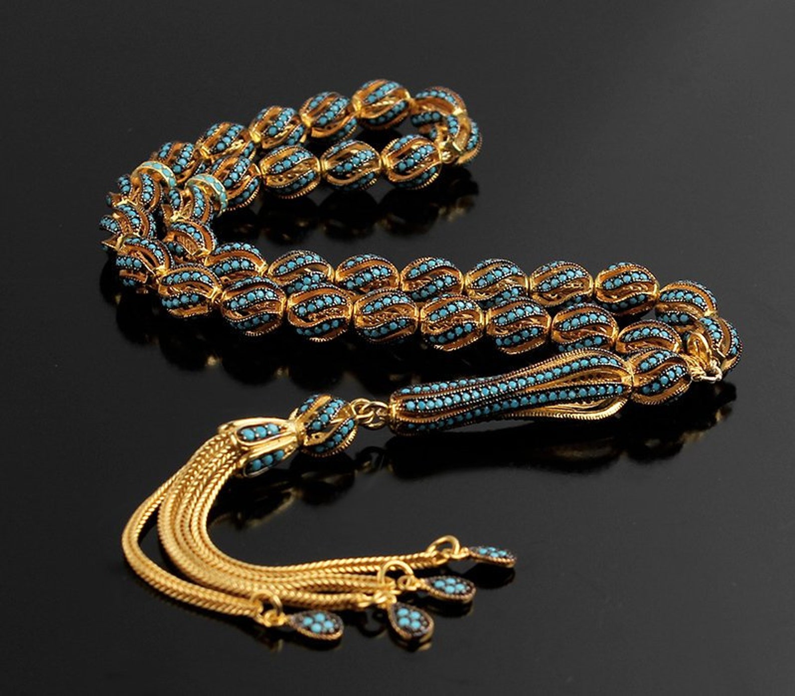 Turkish Prayer Beads Handmade Sterling Silver Rosary Beads Etsy