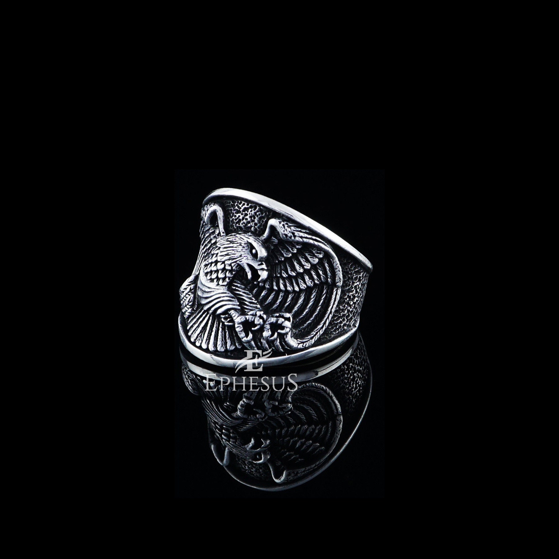 Eagle Ring Sterling Silver Eagle Claw Ring Silver 925 Unique Etsy UK