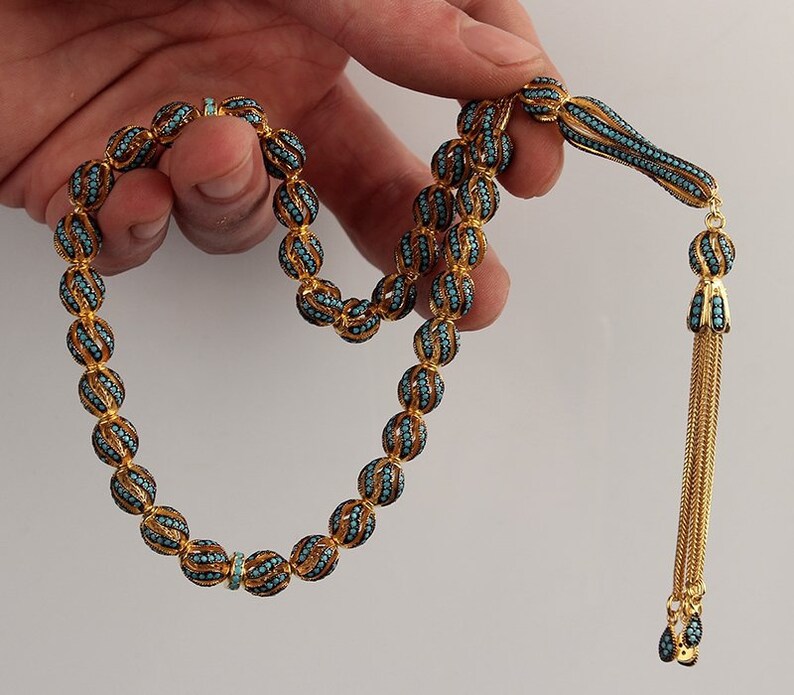 Turkish Prayer Beads Handmade Sterling Silver Rosary Beads Etsy