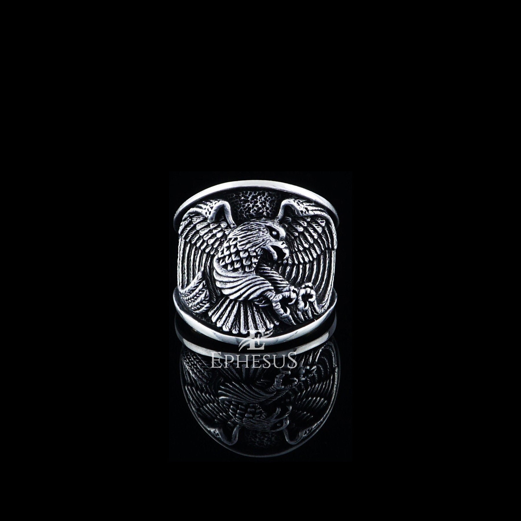 Eagle Ring Sterling Silver Eagle Claw Ring Silver 925 Unique Etsy UK