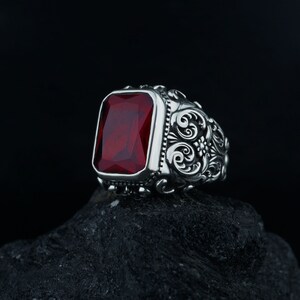 Mens Garnet Rings Etsy Singapore