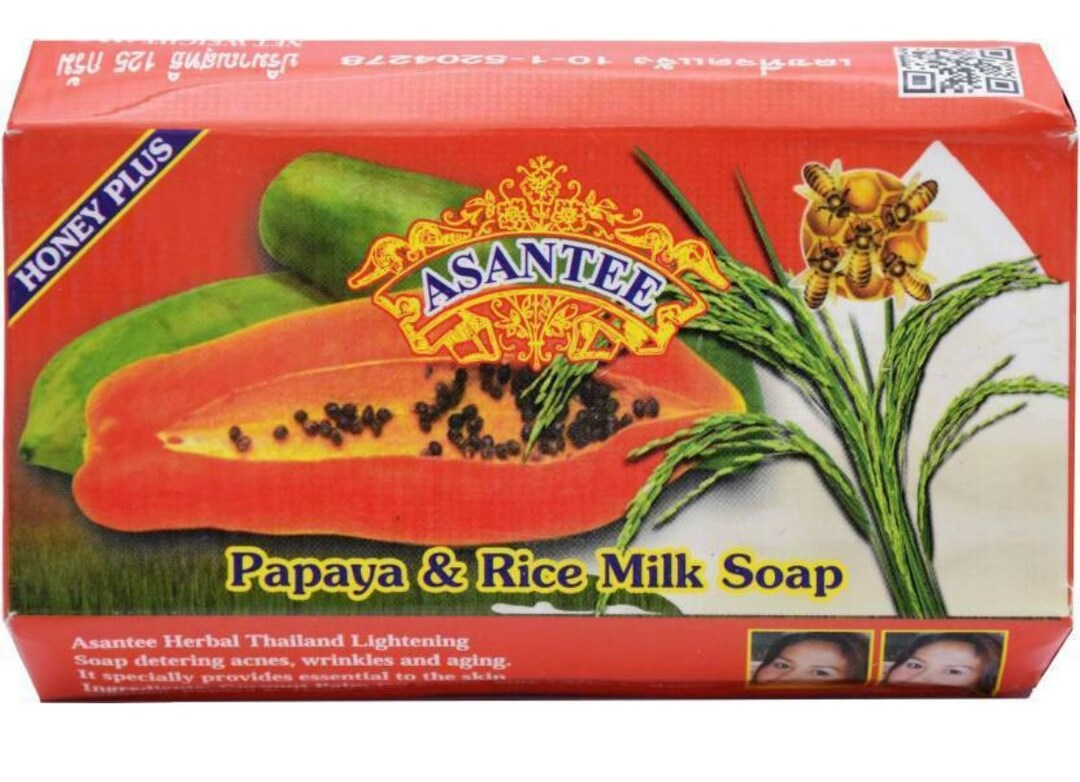 Asantee Papaya Rice Milk Thai Herbal Lightening Soap 125g Etsy