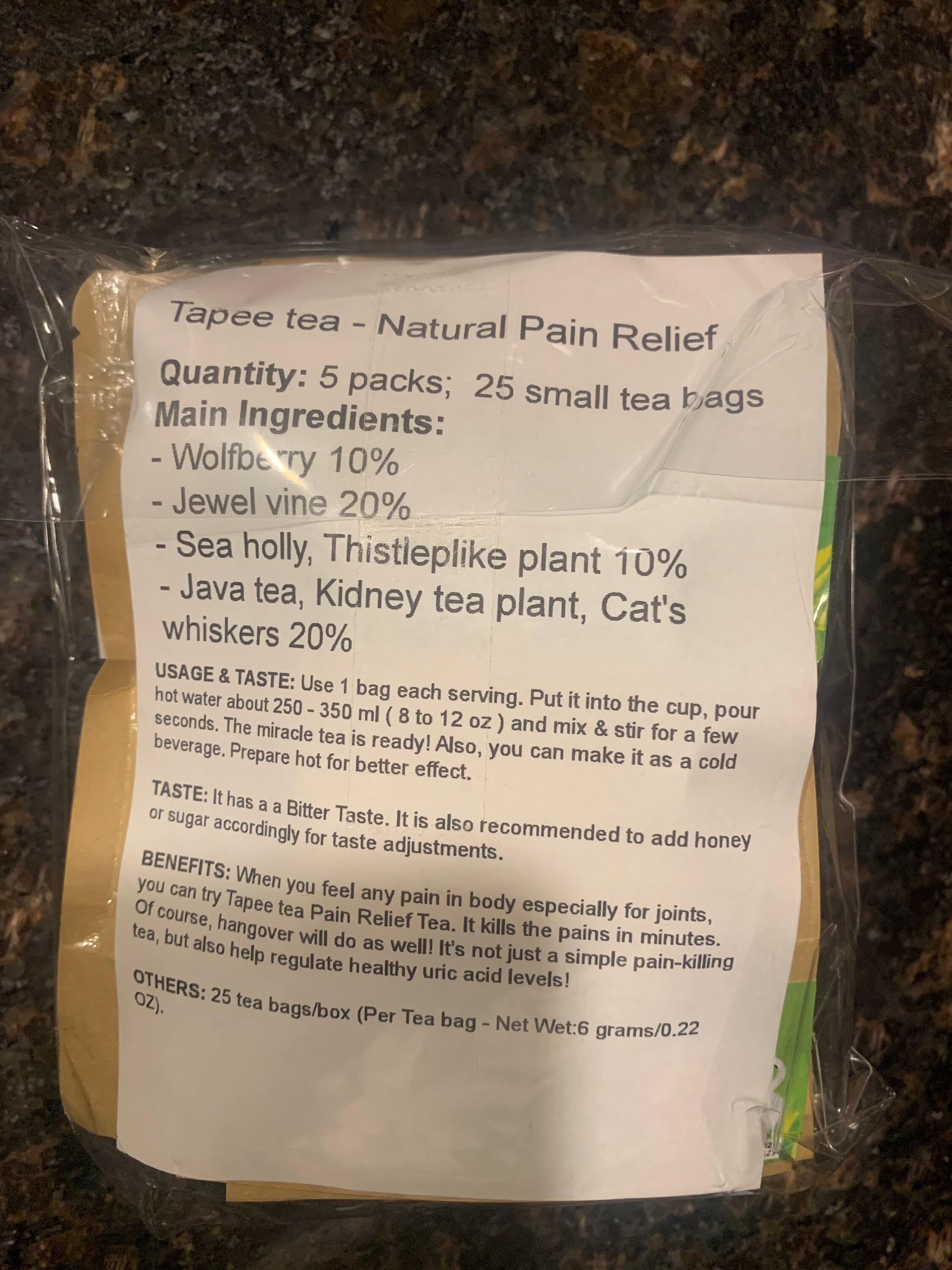 tapee-tea-thai-herbal-natural-organic-kidney-java-tea-plant-etsy-canada