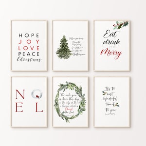 Christmas Wall Art, Christmas Sign Printable, Christmas Prints Set, Christmas Decor,Holiday Decor, Instant Download, 8x10,8x12, 11x14, 24x36