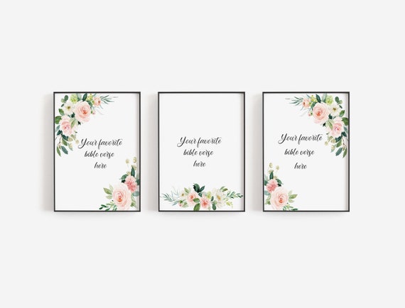 Custom Baby Girl Nursery Bible Verses Personalized Christian - Etsy