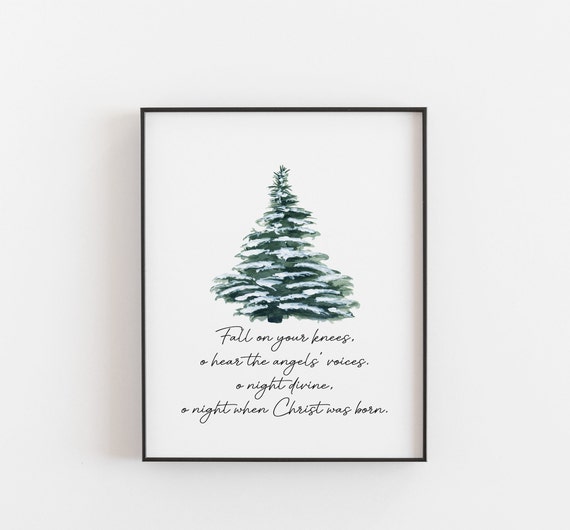 Fall on Your Knees Christmas Printable Etsy
