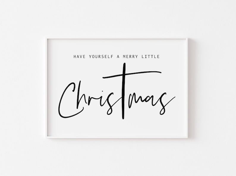 Christmas Wall Art Christmas Sign Printable Christmas Prints Etsy