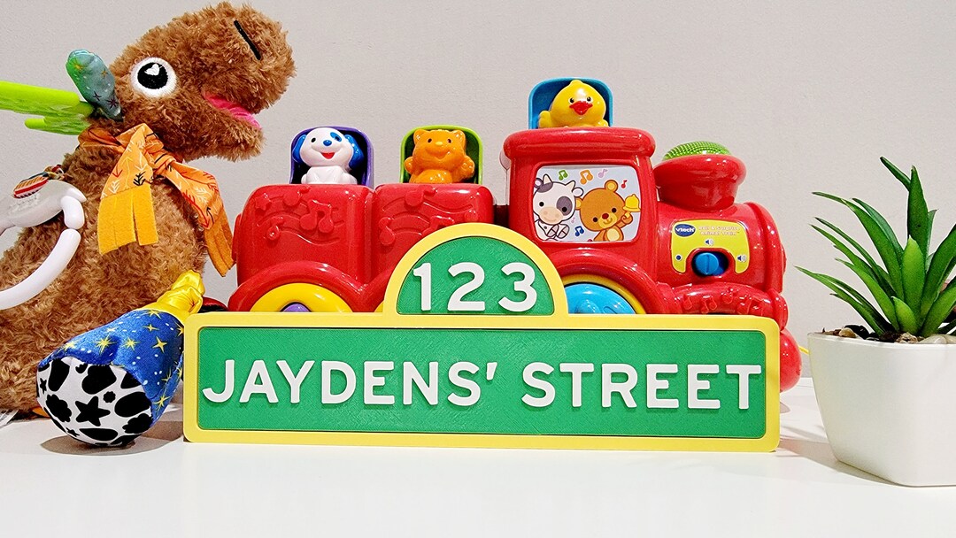 Customizable Street Styled Name Plate, Baby Room Decor, Birthday Gifts