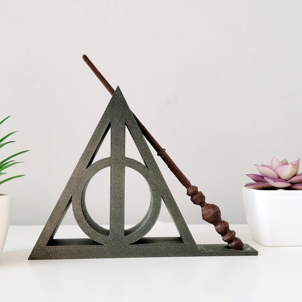 Personalized Wizard wand holder, Wizard wand stand, 3d printed wand stand, Wizard decor, Wand display, Desk ornament, desk decor