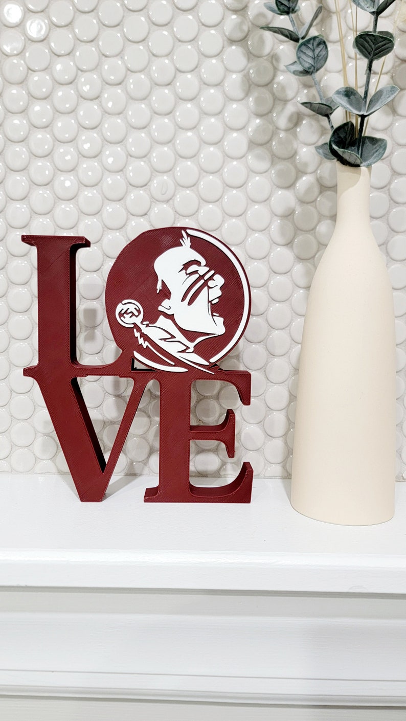 Personalized Florida State LOVE Sign, Seminole Graduation Present ...