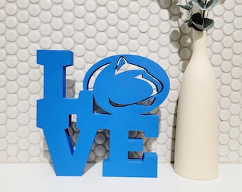 Personalized Penn LOVE Sign, Lions Graduation present; Perfect PSU ornament, personalized gift, dorm decor, graduation gift