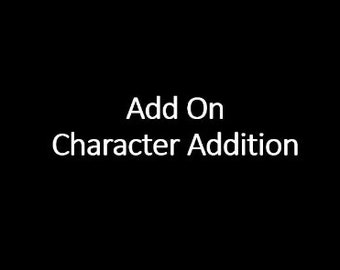 Add on: Extra Character addition for name plate