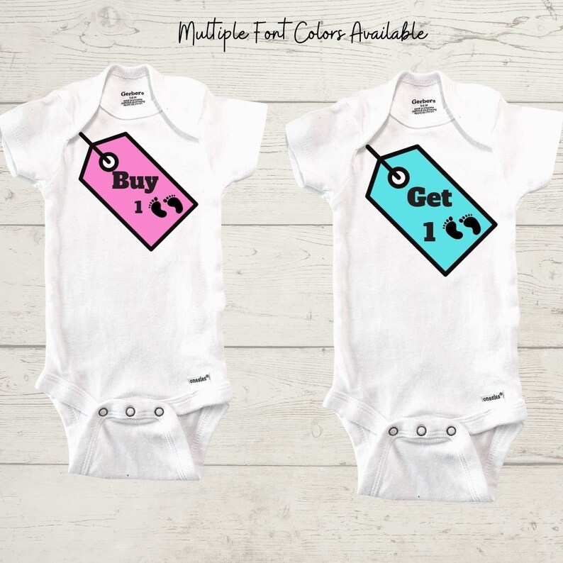 Buy 1 Get 1 Twins Twin Matching Bodysuits