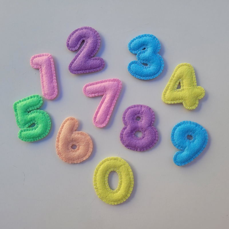 Felt Numbers - Etsy