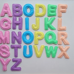Personalised felt stuffed English alphabet letters Soft uppercase alphabet set for kids learning Preschool soft play educational toy