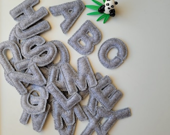 Toddler preschool toy Handmade alphabet letters Uppercase alphabet set for kids learning