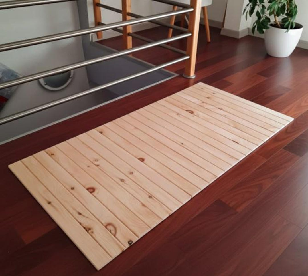 Rug Made From Local Swiss Pine Wood. Size: W/L 60*120 Cm, Swiss Pine ...