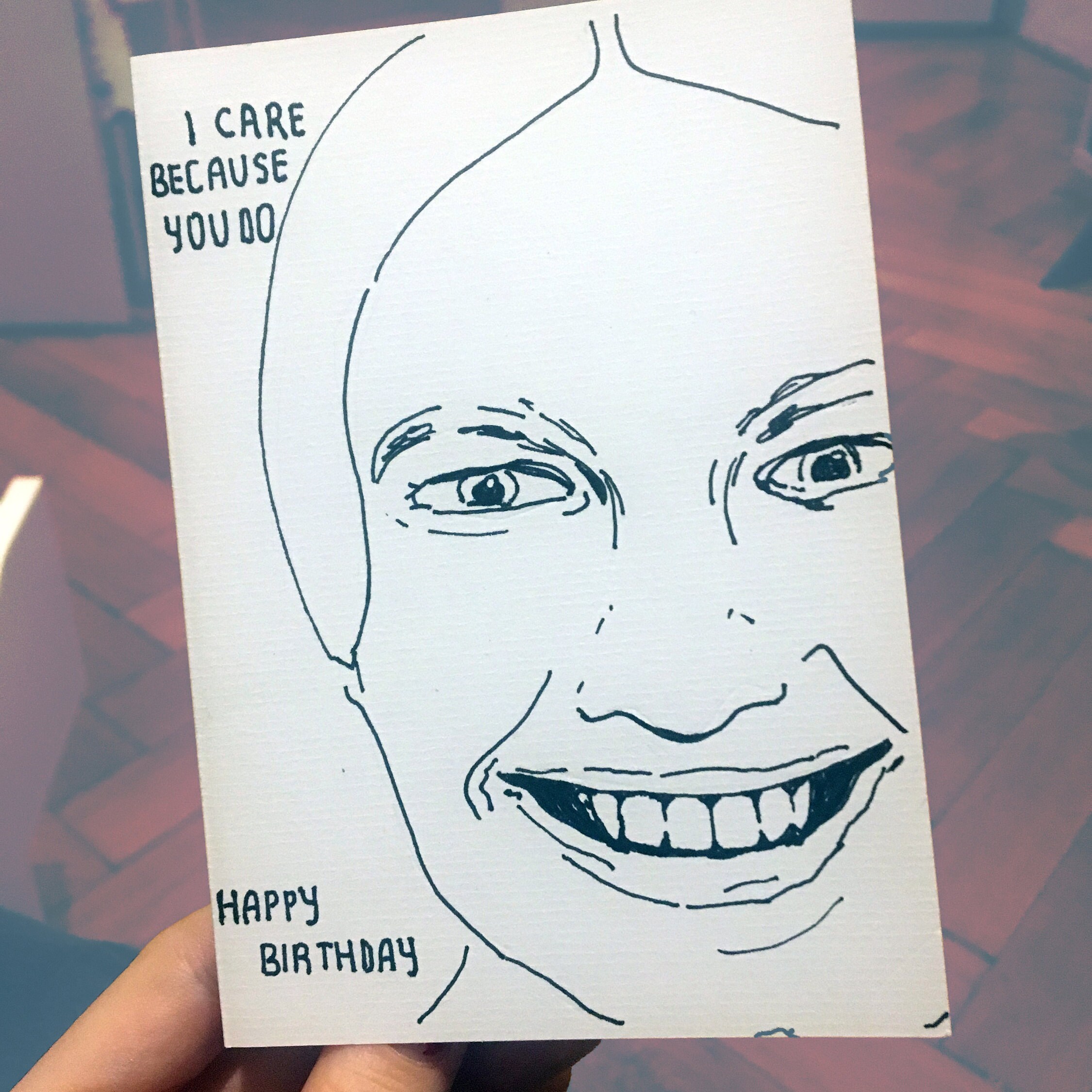 APHEX TWIN Inspired Birthday Card - Etsy
