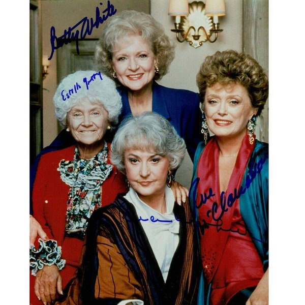 Golden Girls Autograph Golden Girls Signed Photo Golden Girls Autographed Photo Golden Girls Cast Tv Show Reprint Picture Signed Print 10024