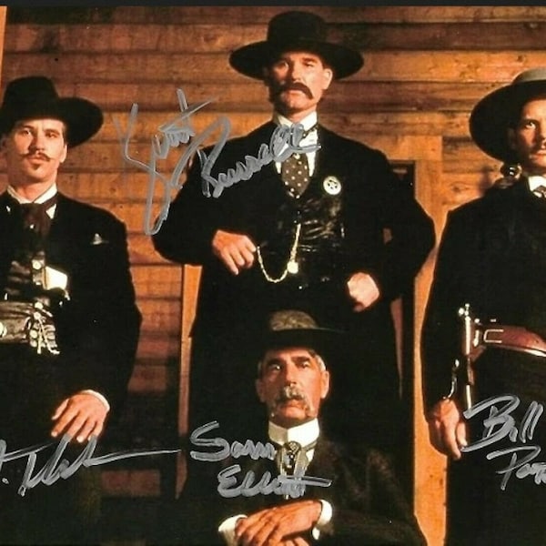 Tombstone Autograph Tombstone Signed Photo Tombstone Cast Tombstone Autographed Photo Tombstone Tv Show Reprint Picture Signed Print 10026