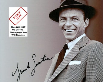 Frank Sinatra 8x10 Signed photo blue eyes Rat Pack studio signed  