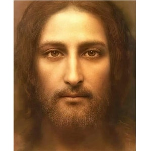 Face of Jesus Christ, Real Jesus Picture, Jesus Christ Picture, Picture of Jesus Christ Christian Jesus Face Shroud of Turin Catholic 54A