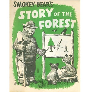 Smokey Bear's Story of the Forest Vintage 1957 Marijuana Poster 4x6 5x7 8x10 Poster Print 113C