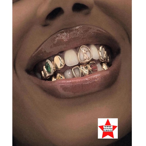 Grillz Black Art Poster Black Woman Teeth Grillz Black Girl Physical Print Aesthetics Wall African American Home Decor Art 303C