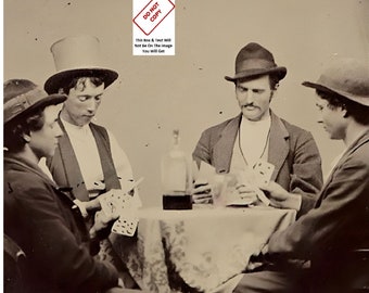 Very Rare Billy the Kid 1877 PHOTO Gambling Playing Cards William Bonney Wild West Western Picture 111C