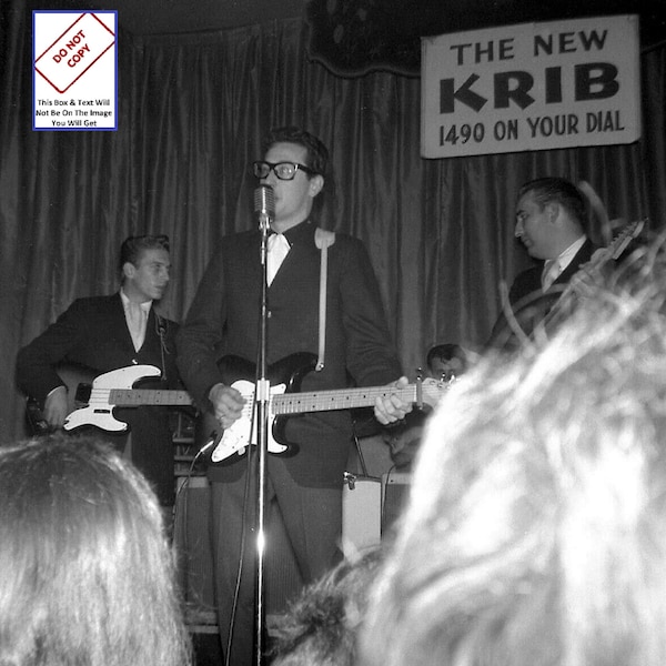 Buddy Holly RARE Last Show Surf Ballroom Vintage Photo Singer Guitarist Crickets Poster Celebrity Vintage Print A468