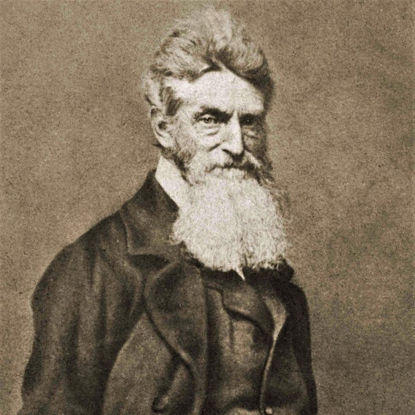 John Brown Photo Civil War Vintage Photograph Bleeding Kansas Anti Slavery Art Wall Decor Old Print 1859 Picture 27B