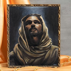 Black African American BLACK JESUS The Messiah The Saviour Holy Christ Art 5X7 8x10 Picture Print 420C