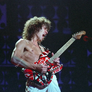 Eddie Van Halen Frankenstein Musician, Songwriter, Producer, Guitarist 5X7 8X10 Photo Print Concert Stadium Poster Celebrity Photograph E291