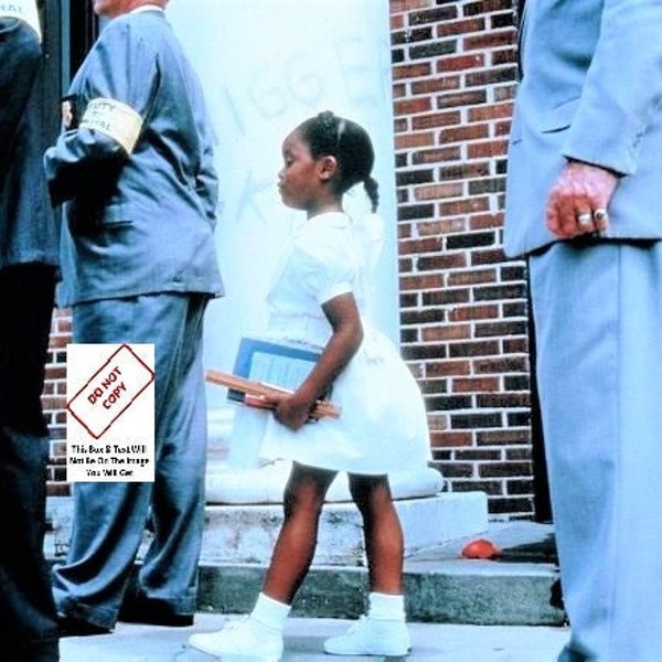 Ruby Bridges Photo The Problem We All Live With Hate Walking To William Frantz Elementary School Photo Picture Print Photograph Poster 109C