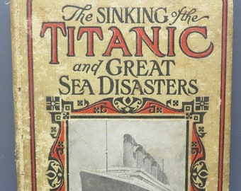 Titanic Ship Shipwreck Books - 14 Rare Vintage Collection Sinking Sea Disaster book White Star Line Maritime books PDF book Instant Download