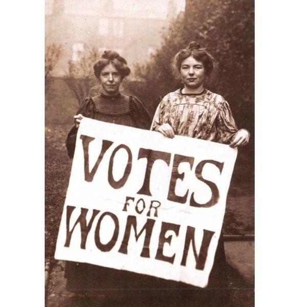 Womens Rights To Vote Sexist March Women liberation Movement History Vintage Photo Civil Right Human Old Antique Poster Print Photograph 25B